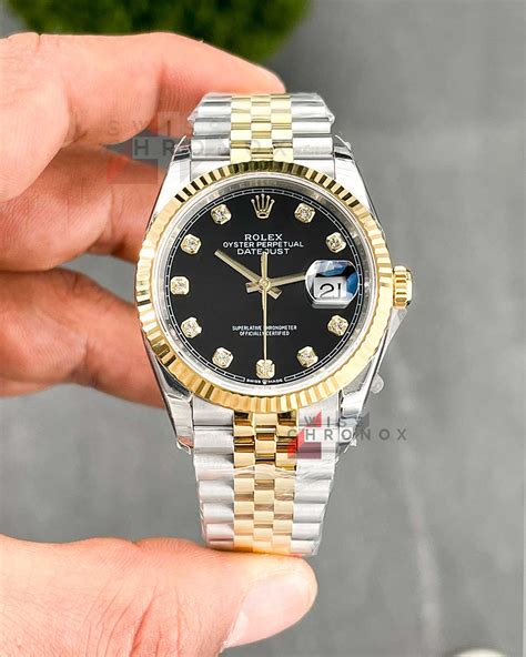 rolex datejust black dial 36mm|rolex datejust 36 price.